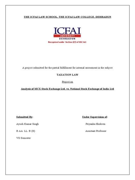 MCX Stock Exchange Ltd. and Ors V. National Stock Exchange of India .